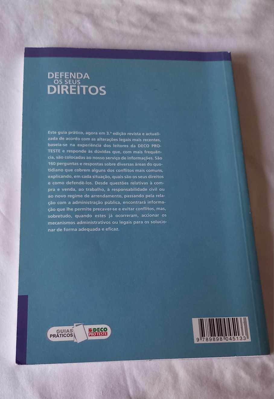 Livro Defenda os seus direitos 5€