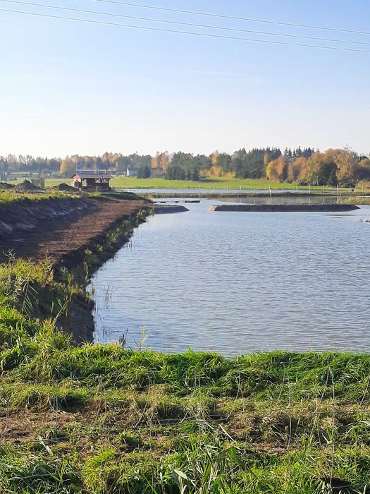 Kopanie, odmulanie stawów koparka linowa (wędką)