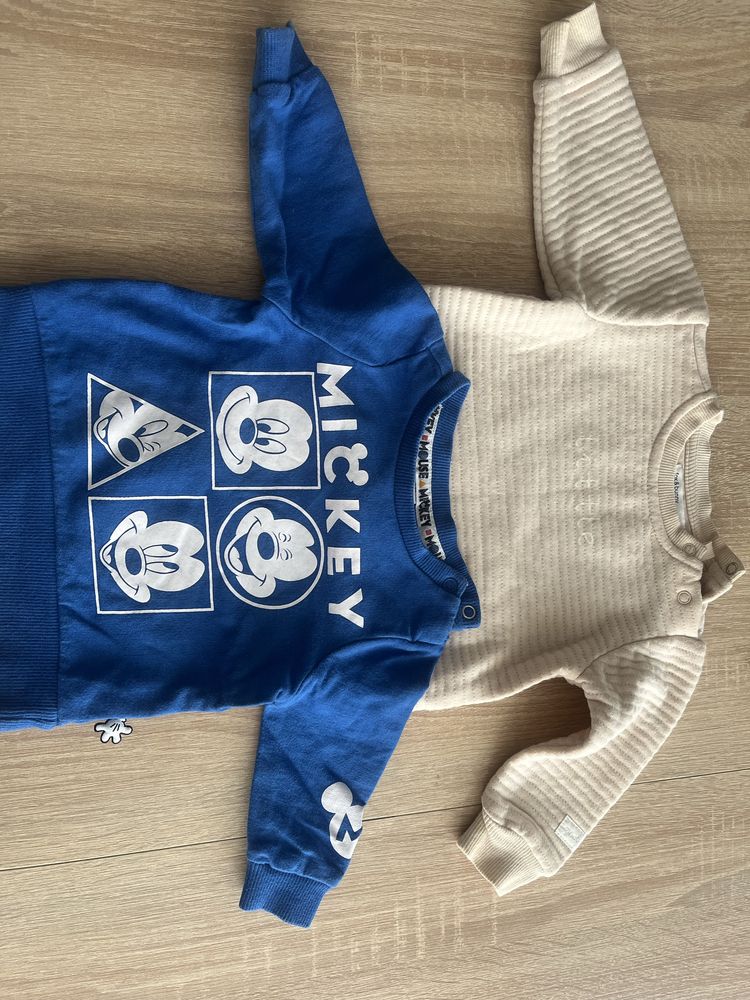 Bluzy niemowlęce r. 68 sinsay i disney