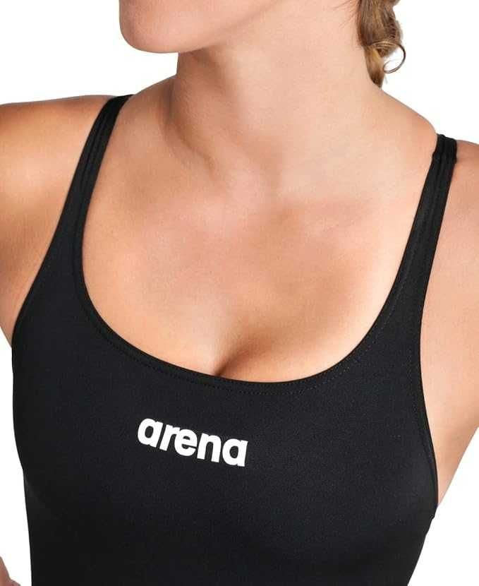 Strój Kąpielowy ARENA Pro Solid Damski Jednoczęściowy UV UPF+ Black 36