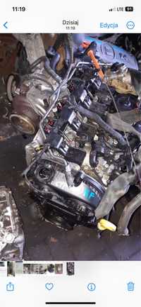 Silnik WV Audi DKF demontaż uszkodzona miska