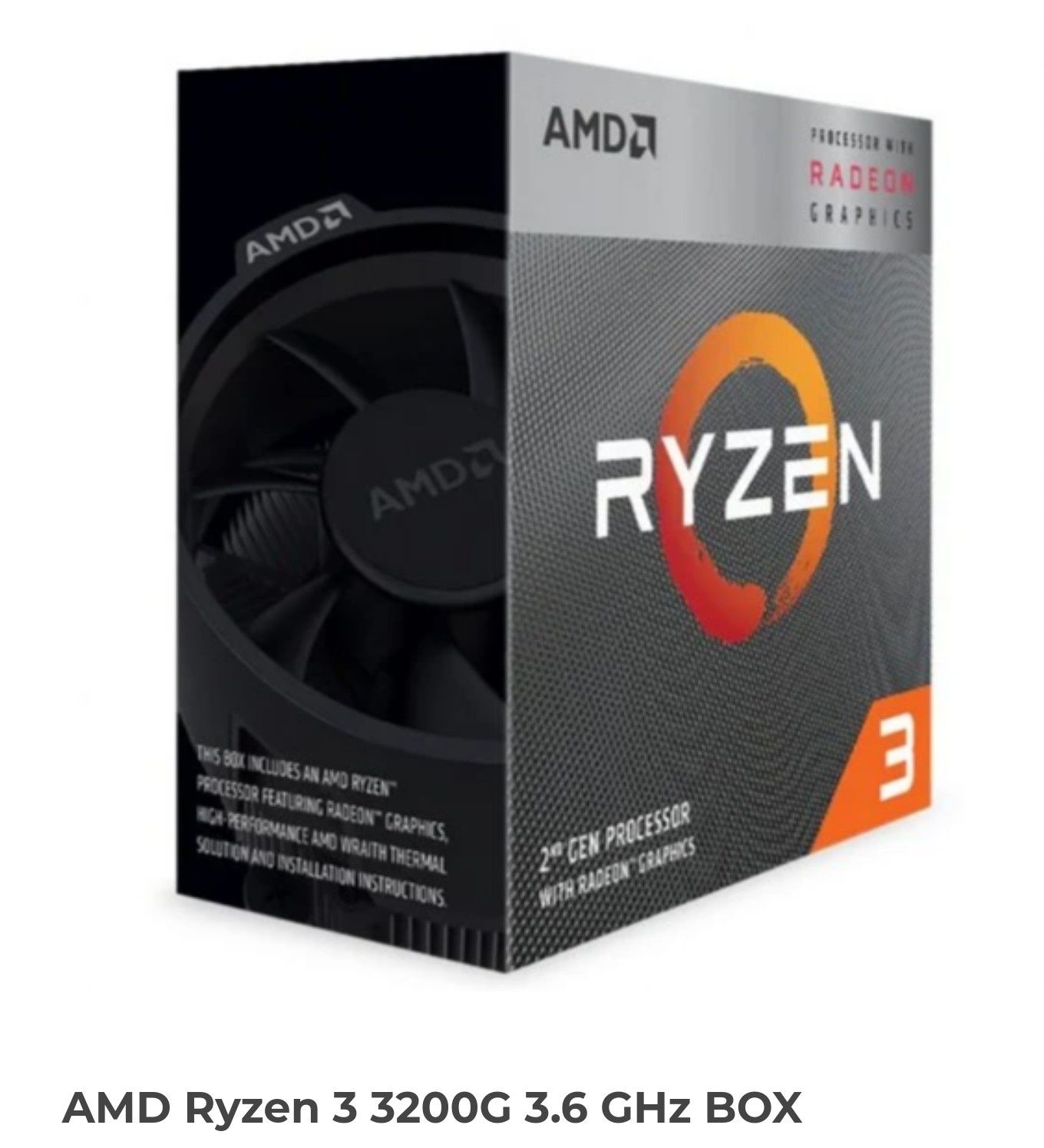 Processador Ryzen 3 3200g com cooler e gráfica integrada