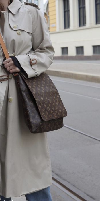 LOUIS VUITTON Musette piękna torebka typu listonoszka , vintage