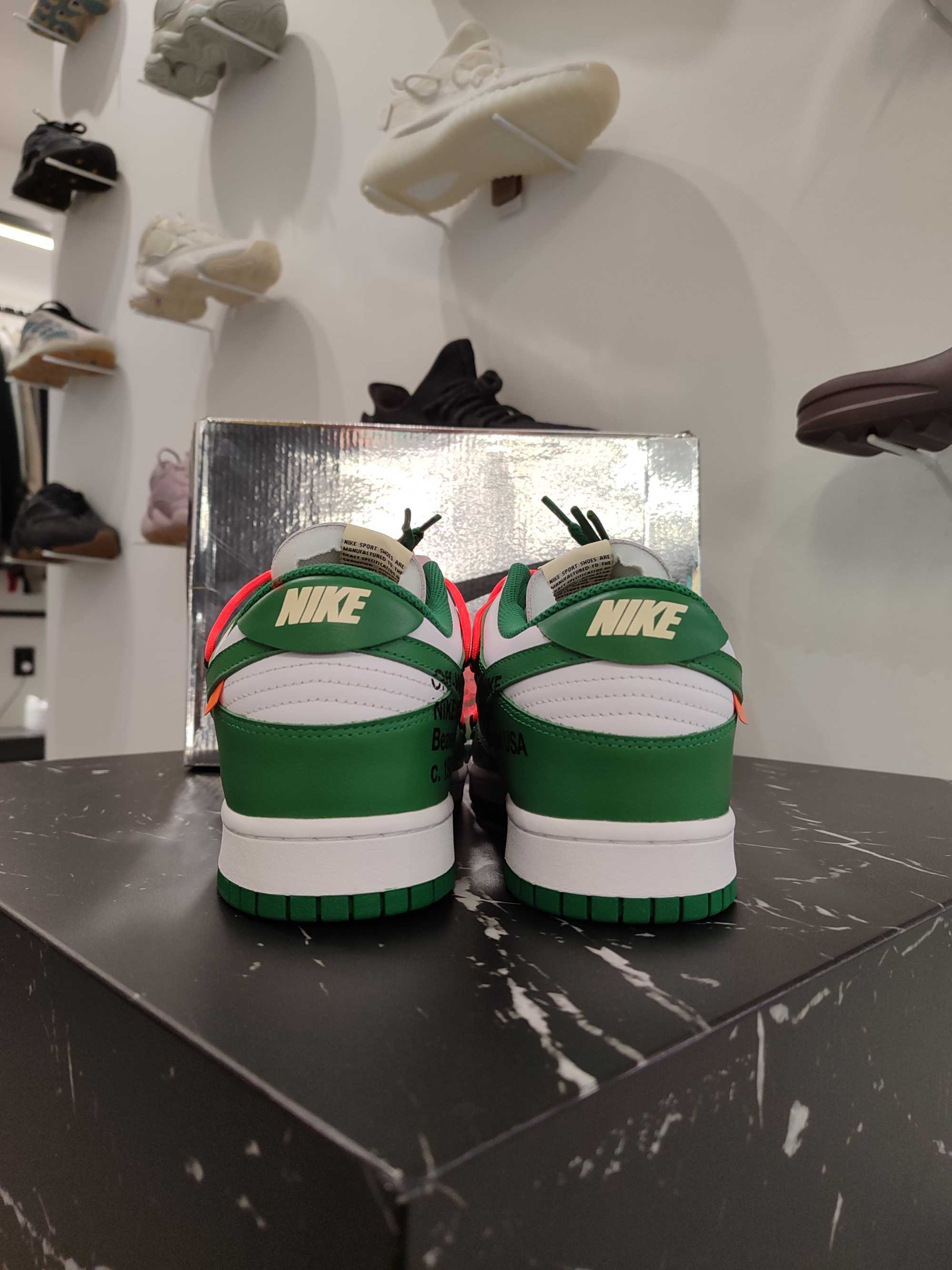 Кросівки NIKE Dunk Low Off-white Pine Green