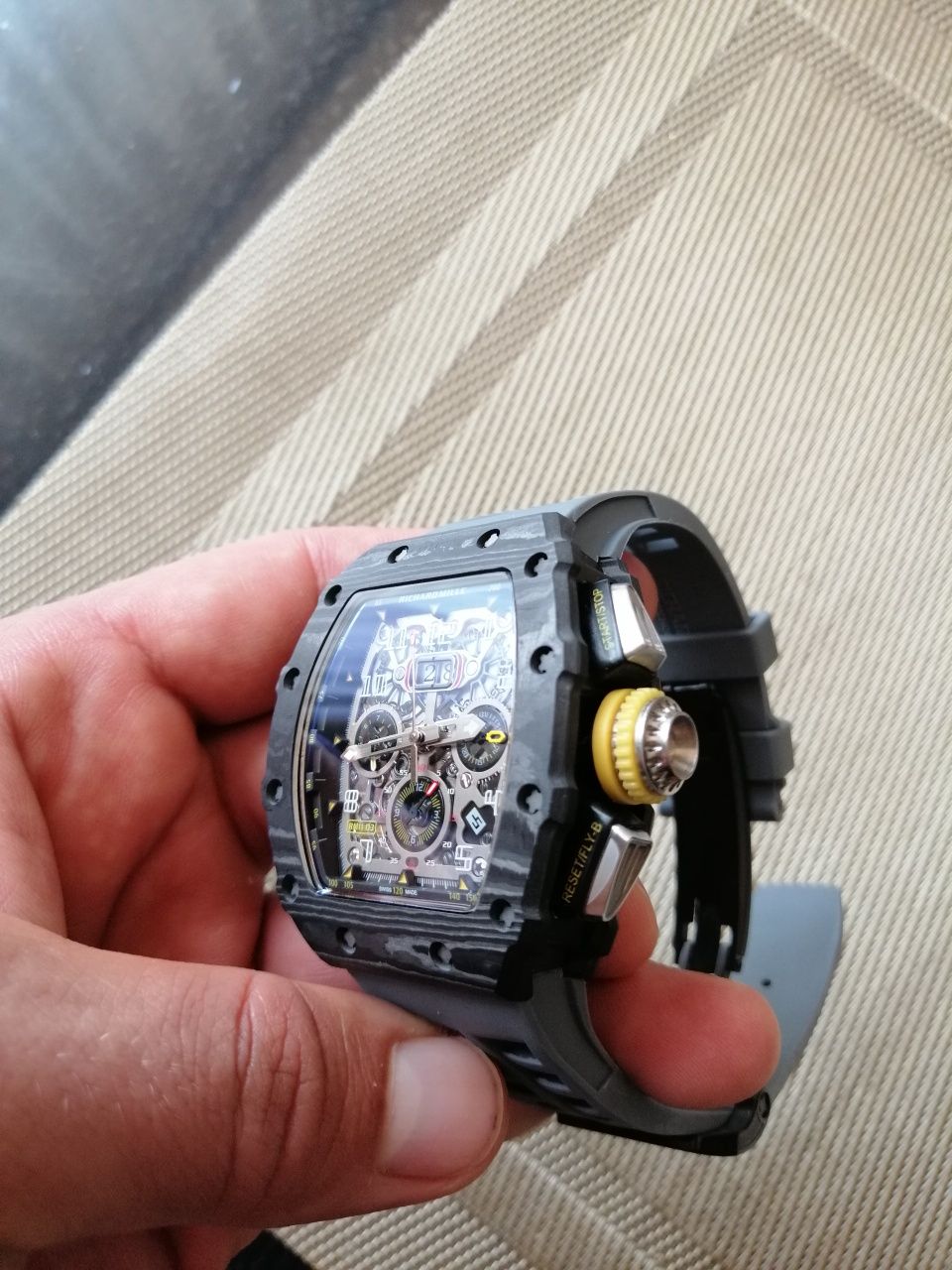 Zegarek Richard mille karbon automat