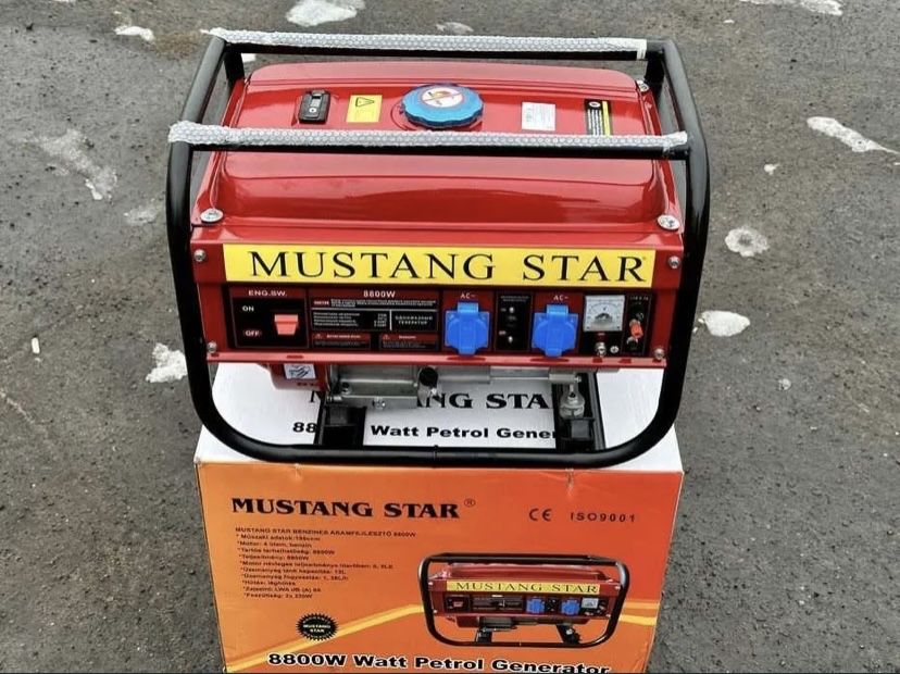 Є ГАРАНТІЯ! Бензиновий генератор Mustang star (4.4кВт) Бензогенератор