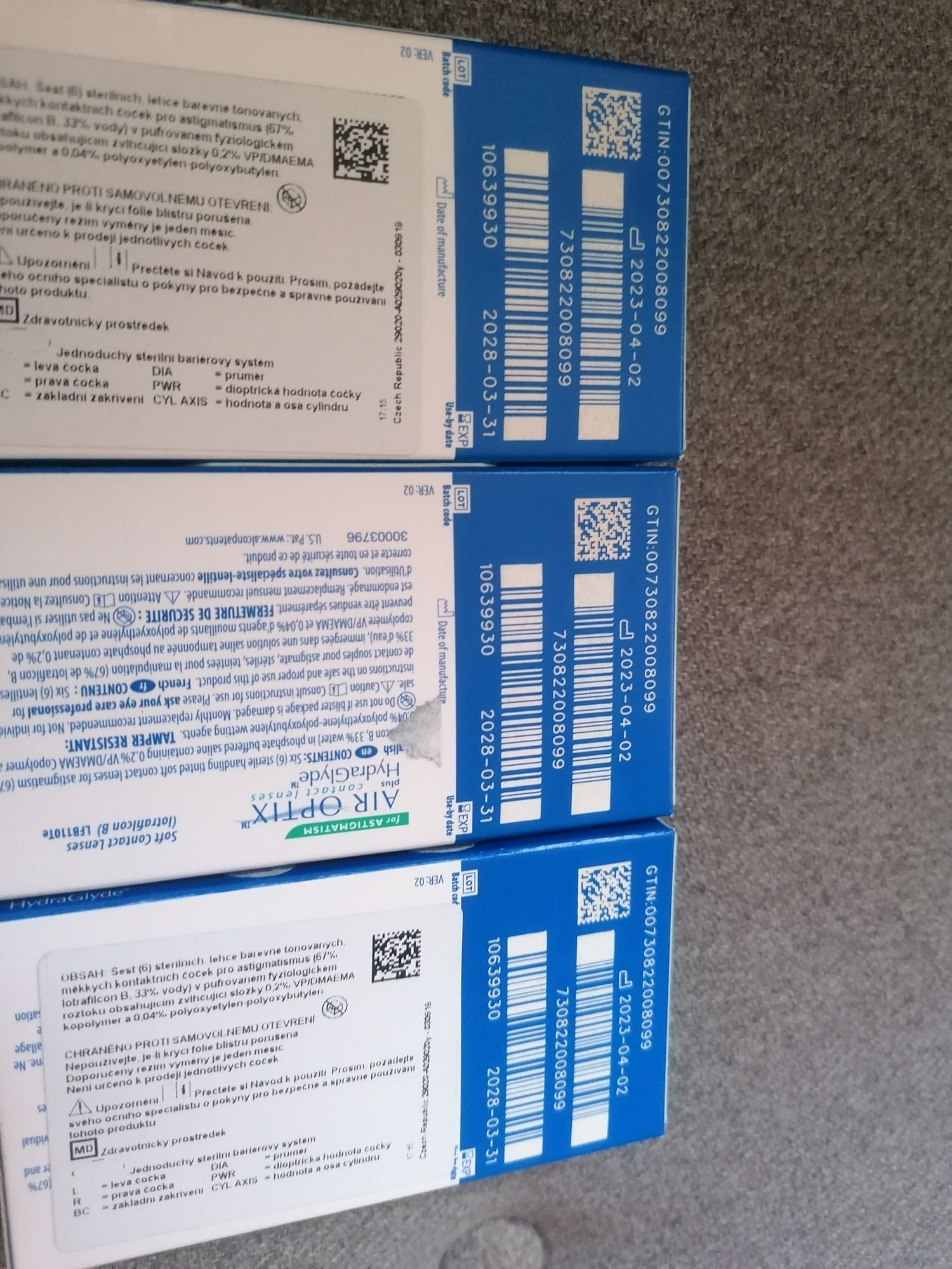 Soczewki kontaktowe Air Optix plus HygraGlyde for Astigmatism