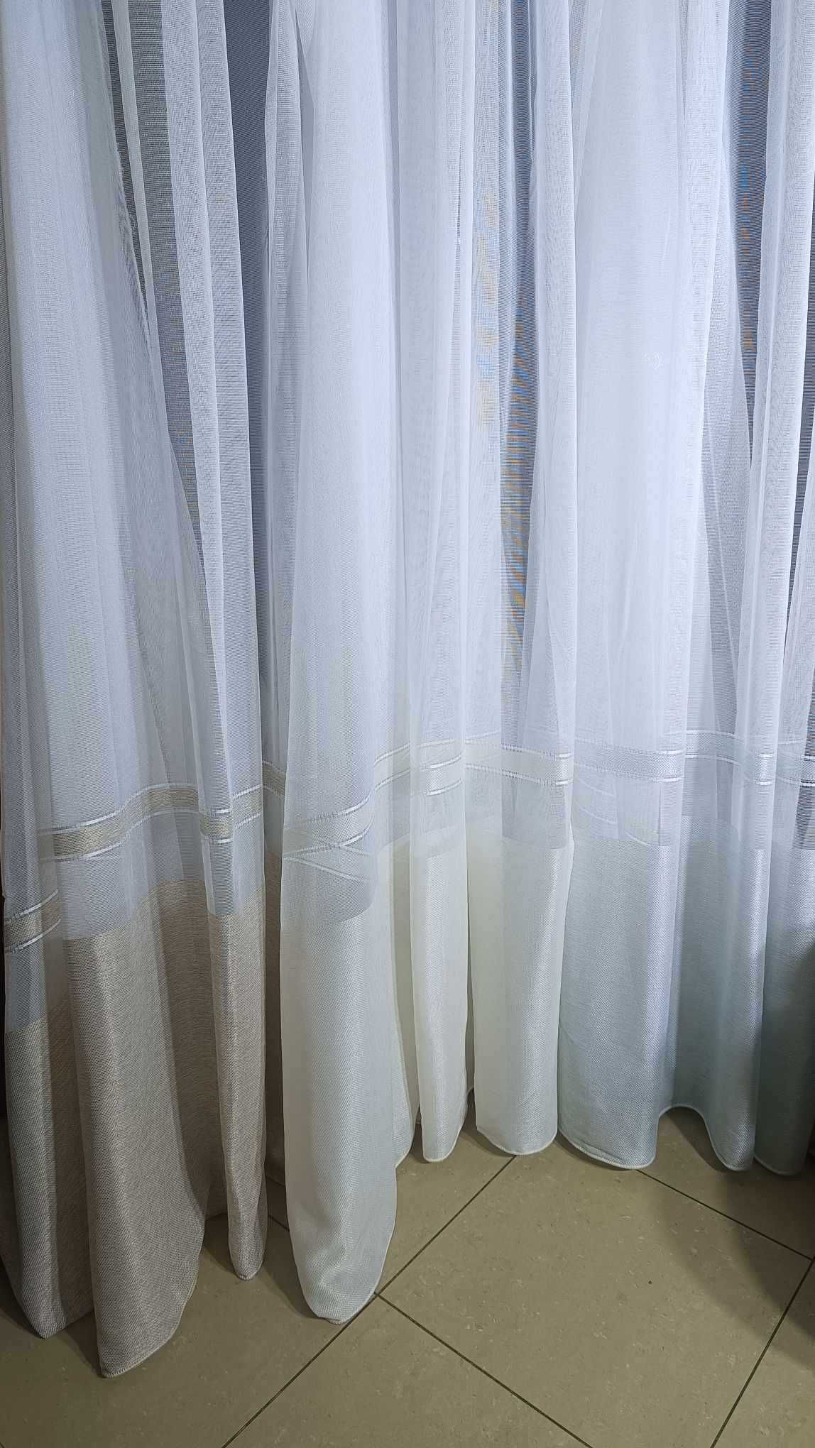 firanka z metra BIAŁA gładka +obciąż+ 3KOLOR ,wys 280 cm OKAZJA