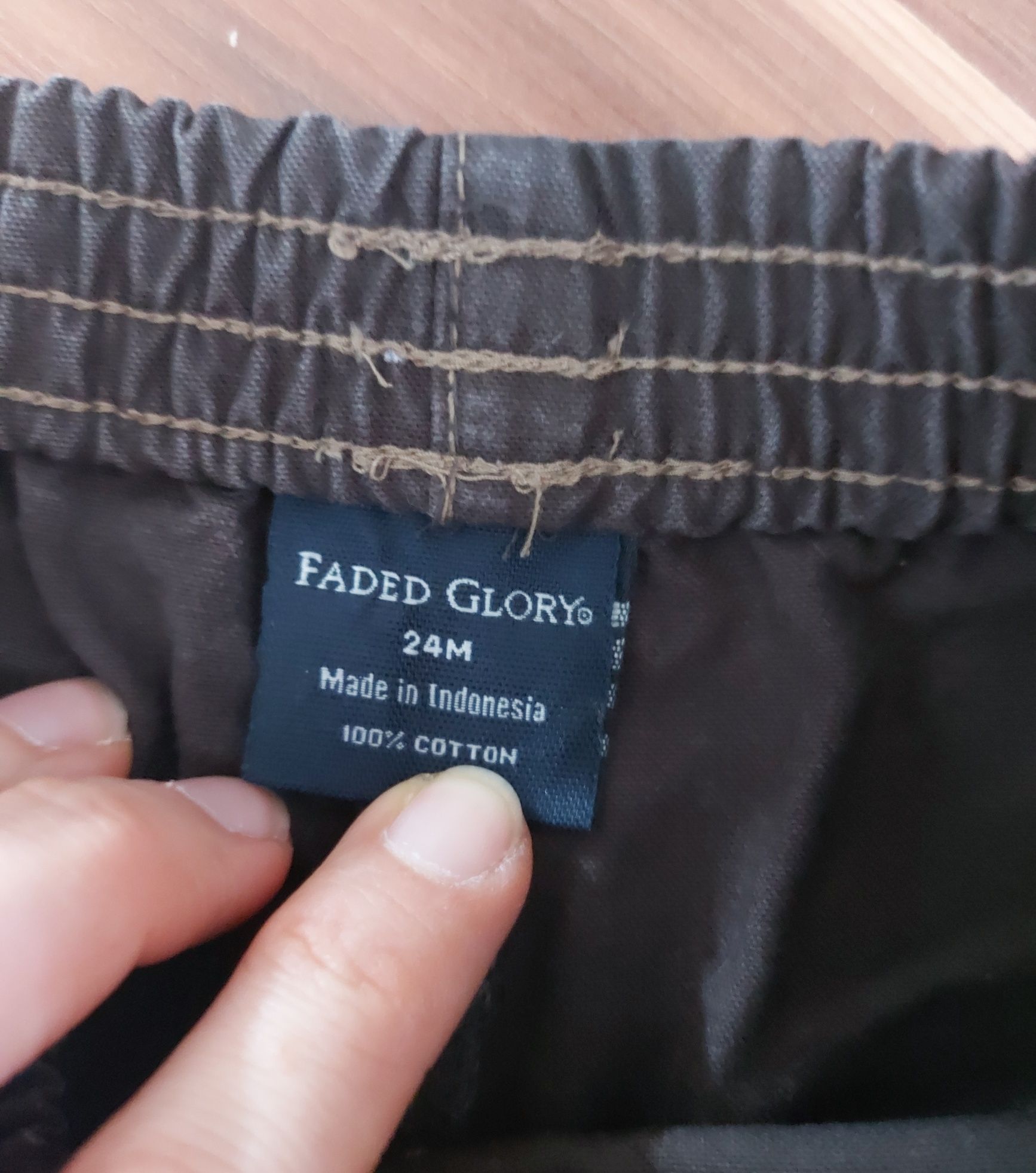 Faded glory spodnie dla chlopca 92
