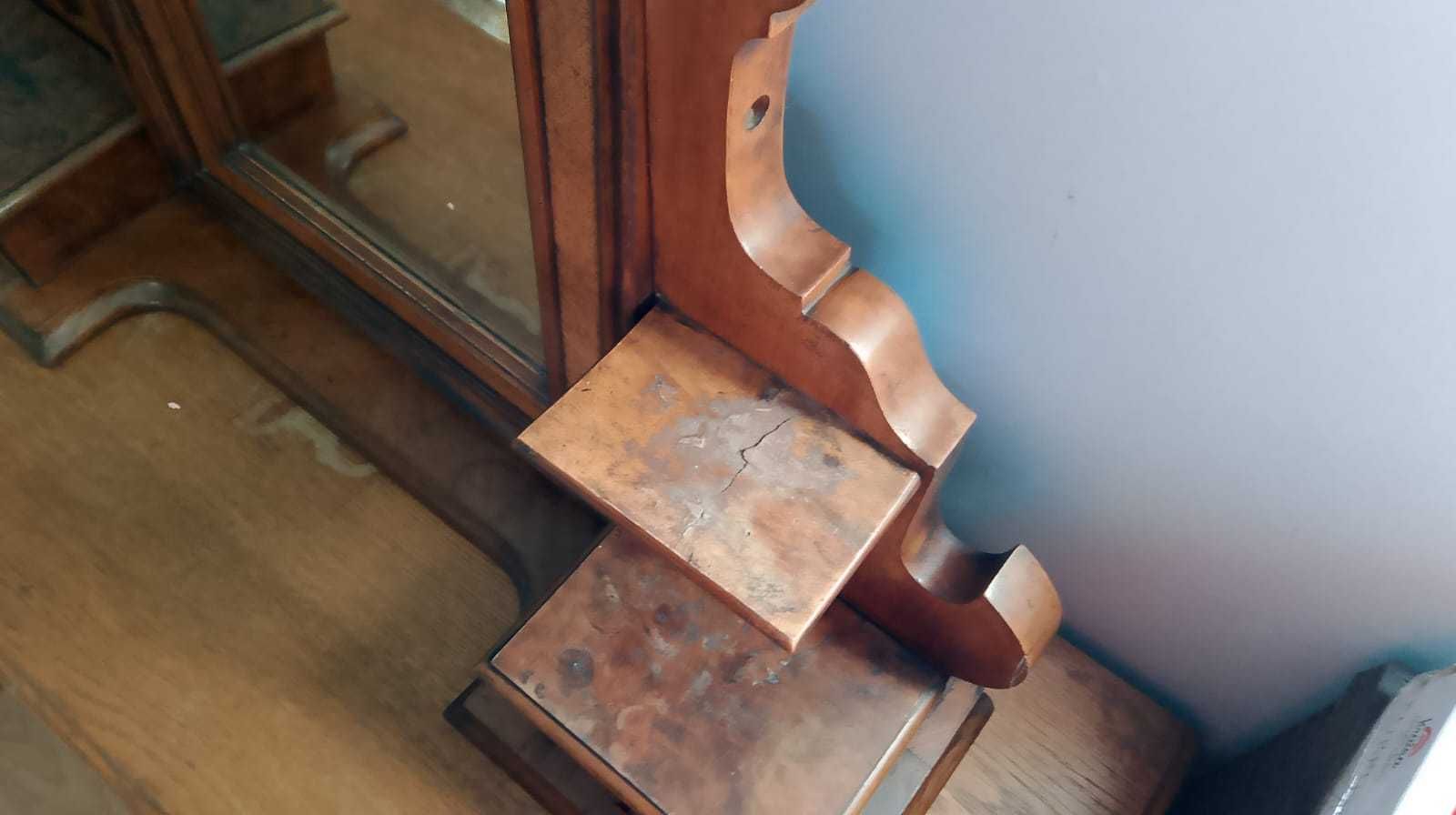 Lustro na toaletkę komodę XX-lecie międzywojenne fornir art deco