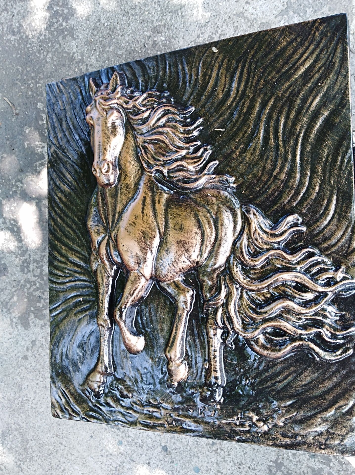 Панно об'ємна картина кінь