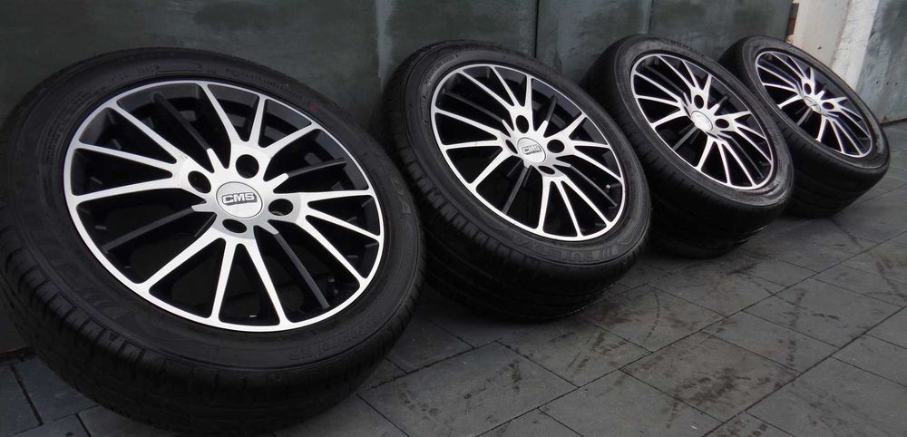 Polerowane alufelgi CMS 15 cali 4x108 FORD + opony letnie 7mm, wysyłka