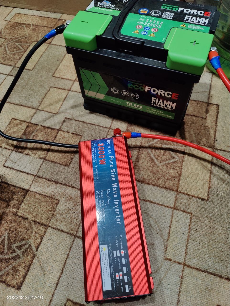 Инвертор 12v-220V. Чистый синус. 3000W. В наличии