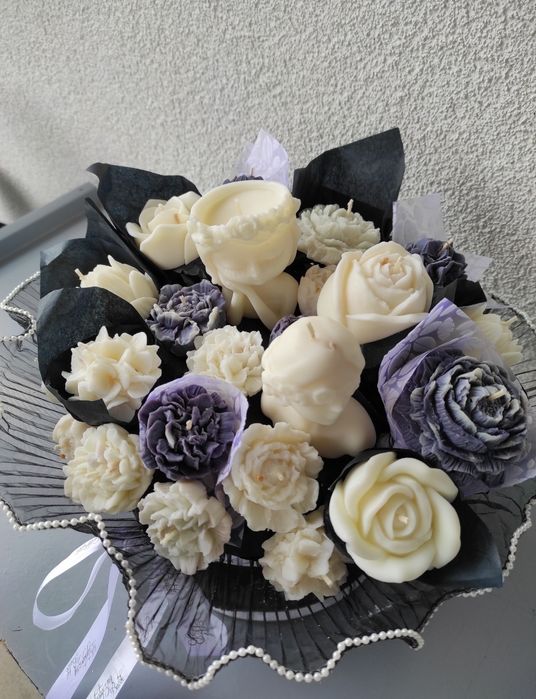 Box duży Glamour Flower box świec sojowych