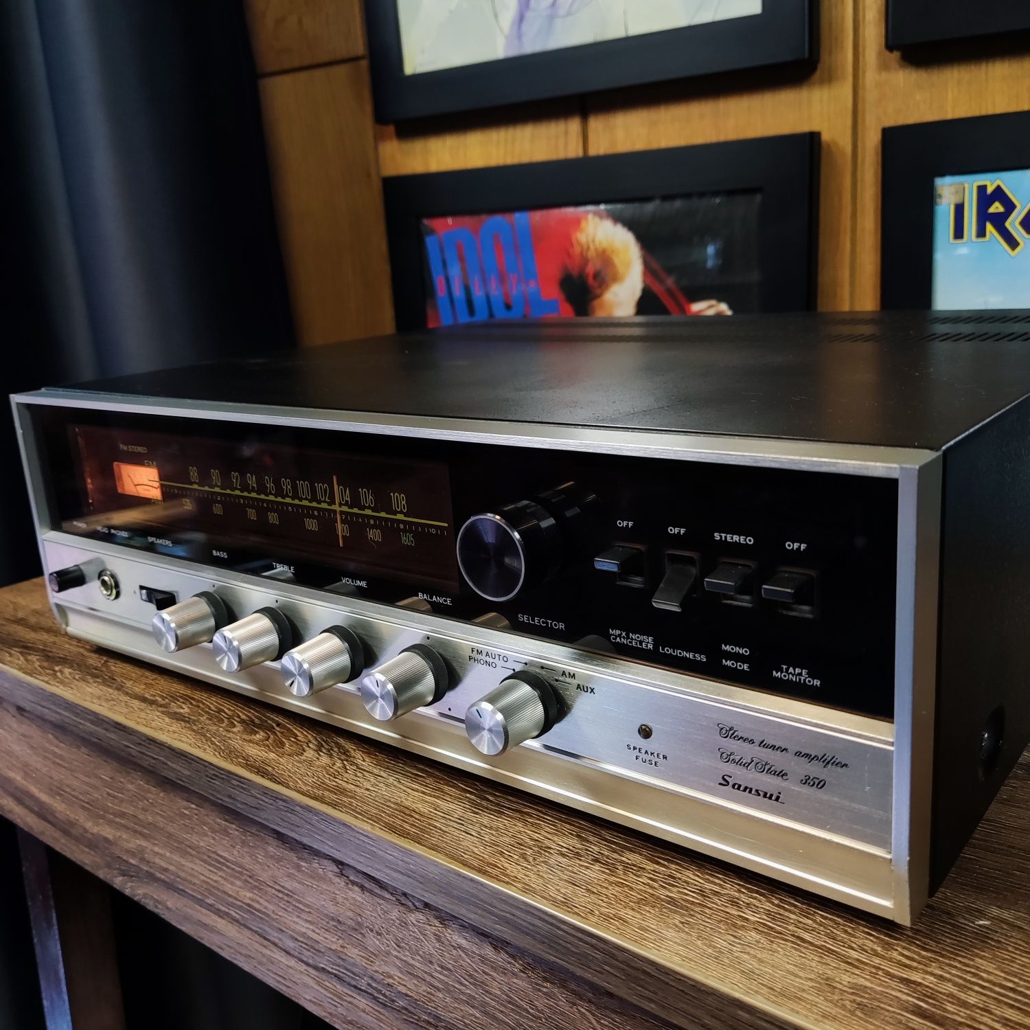 Amplituner Sansui Stereo tuner amplifier Solid State 350 Vintage