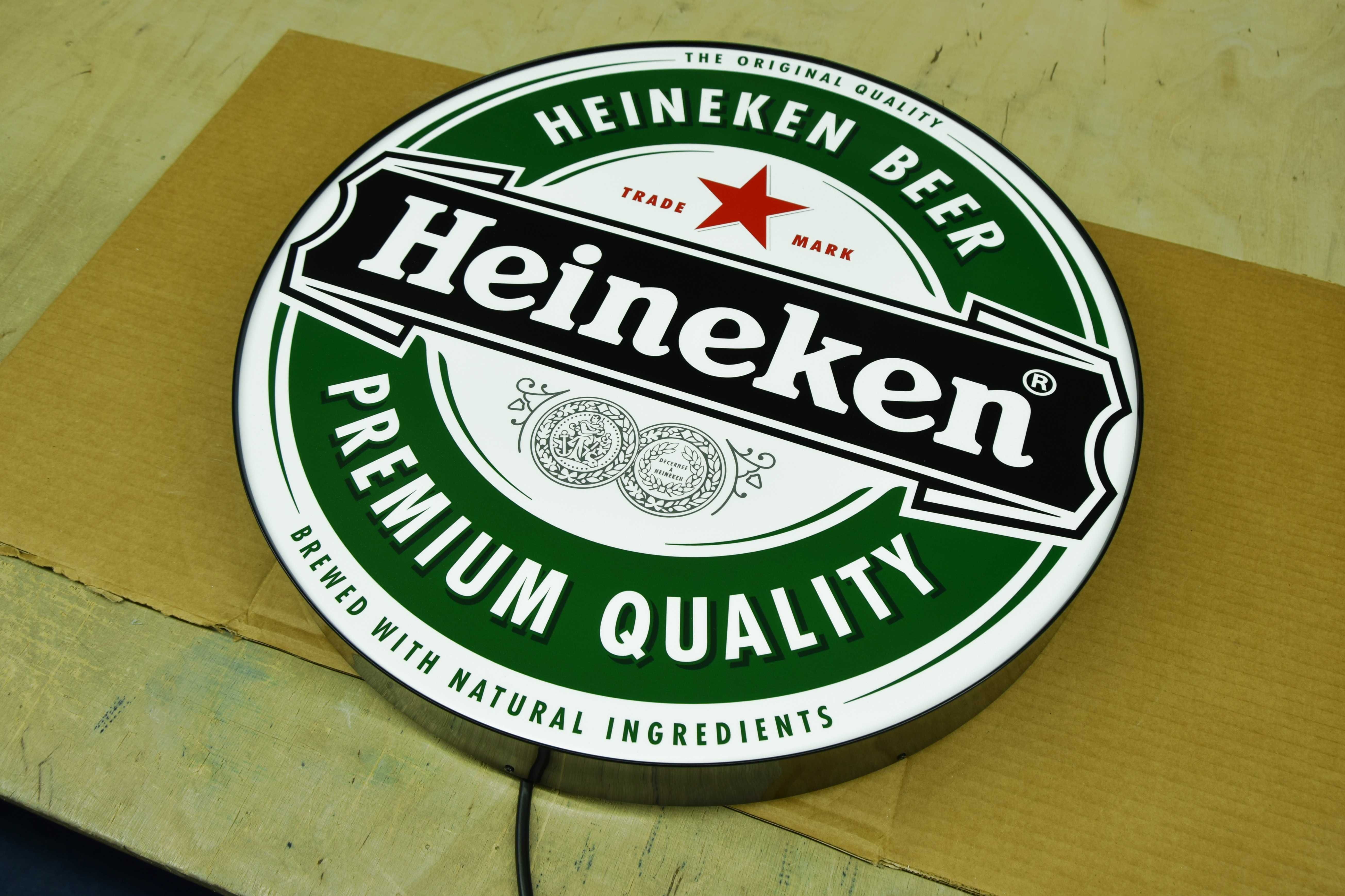 LED Neon HEINEKEN, logo 3D, Neon do baru, LED barowy, Reklama, Szyld