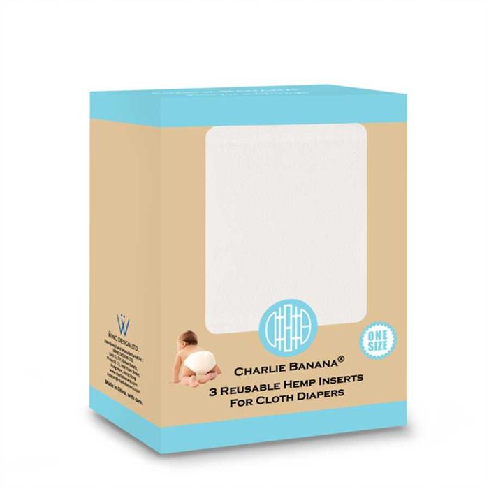 Charlie Banana 3 inserções de luxo novas one size