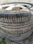 Jantes 4x100 r 14 com 2 pneus como 1 ano de utilização