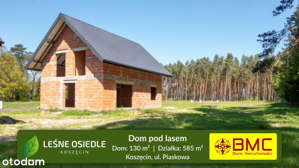 Dom (stan surowy) otoczony lasem w Koszęcinie