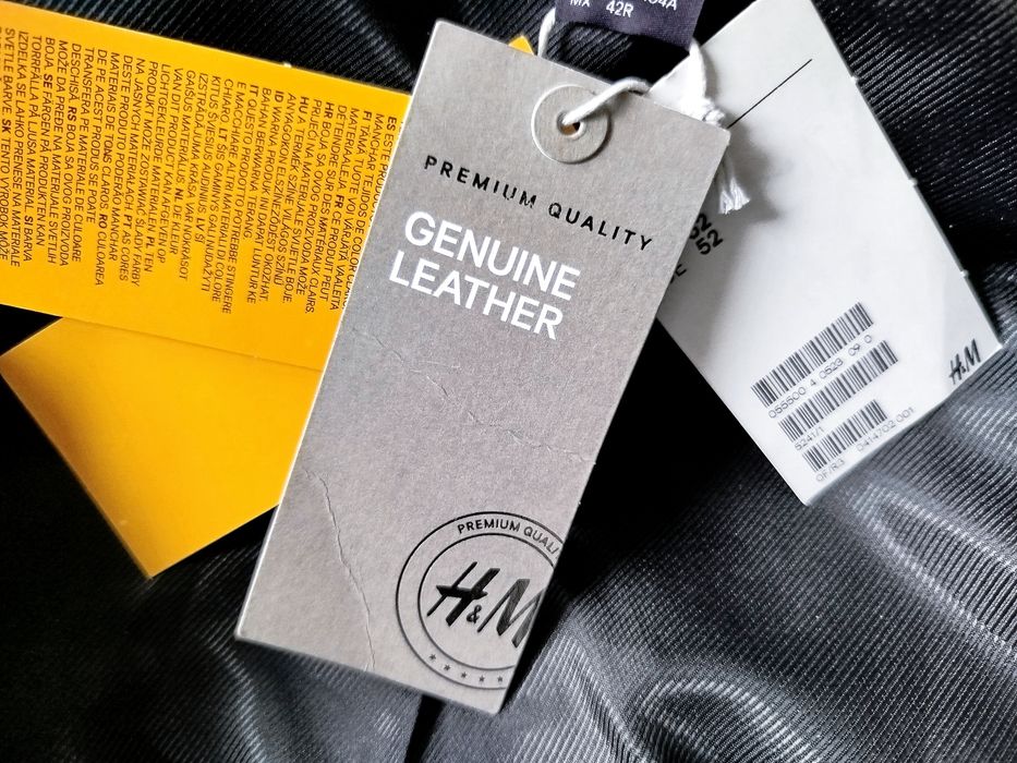 Kurtka H&M Premium Quality skóra naturalna rozmiar 52
