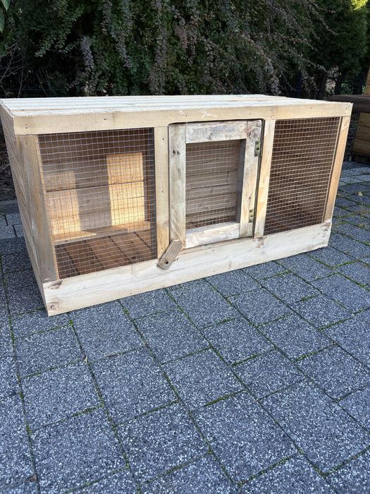 Klatka dla królików z drewna, 100cm, wysyłka 50 zł