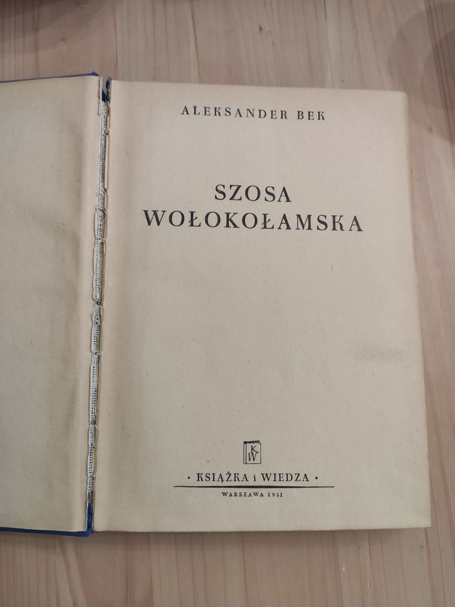 Książka ,,Szosa Wołokołamska" Aleksander Bek