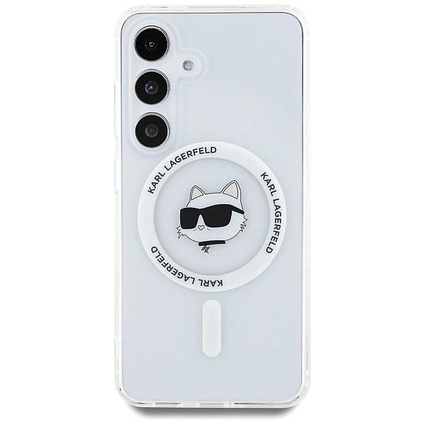 Etui Karl Lagerfeld Button Choupette Head Printed Logo MagSafe Samsung