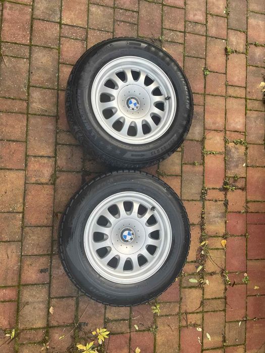 Komplet 4 kół alu BMW E39 opony zimowe