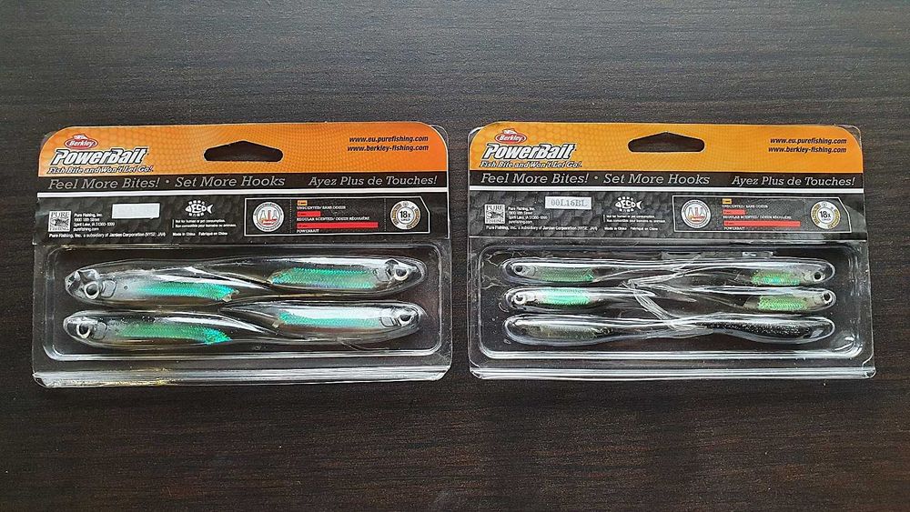 Unikat - jaskółka guma Berkley Drop Shot Minnow 8cm i 11cm - 10 sztuk