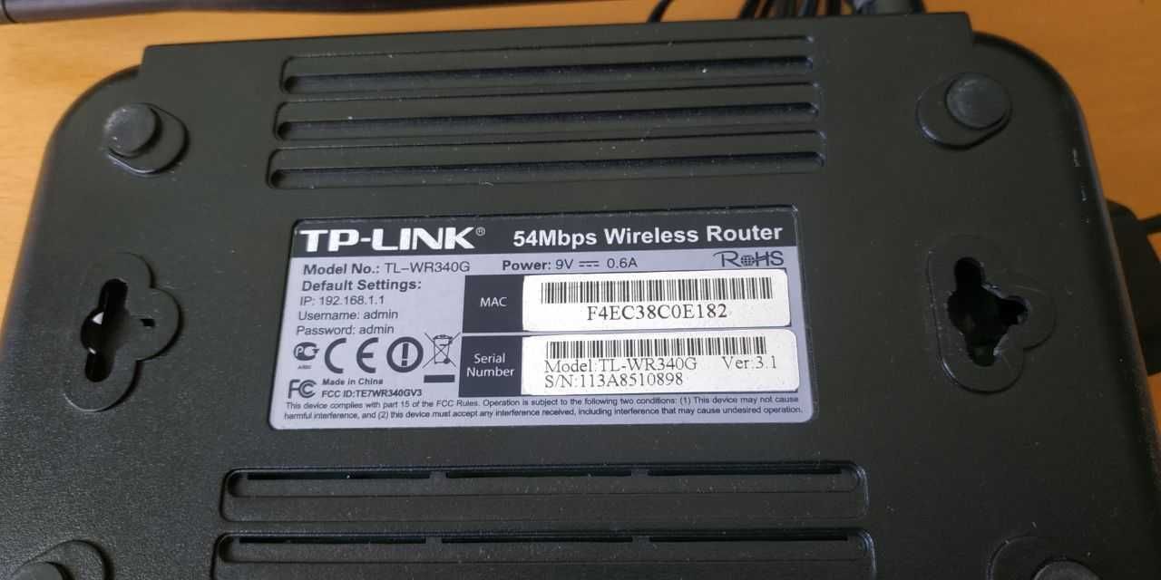 Wi-fi беспроводной маршрутизатор (роутер) TP-Link TL-WR340GD