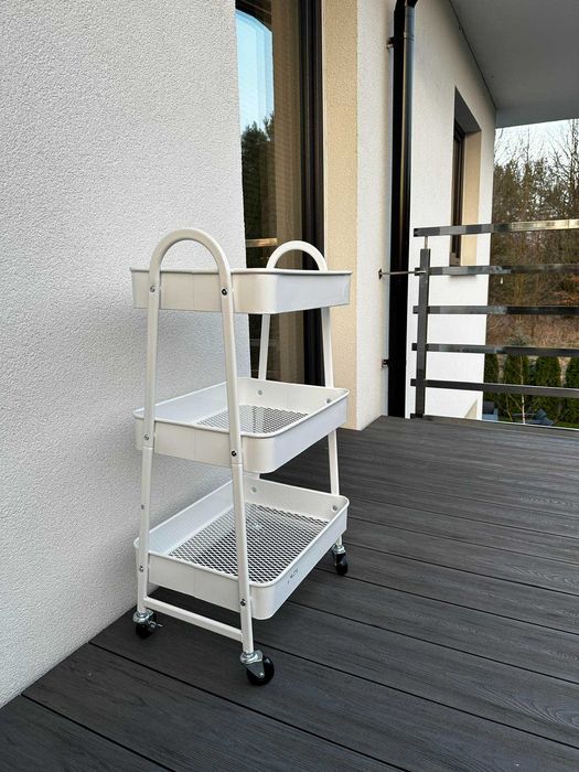 Wózek kuchenny 3 poziomy Regał łazienkowy Szafka na kółkach OKAZJA