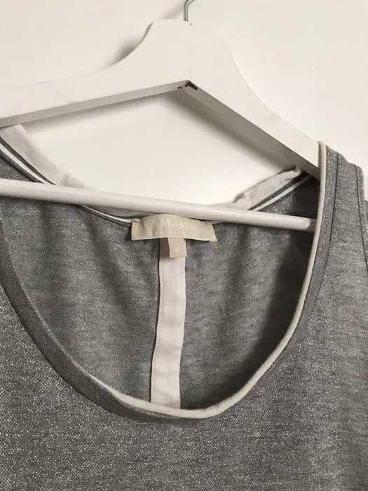 Max Mara MaxMara srebrna szara bluzka top 38 M