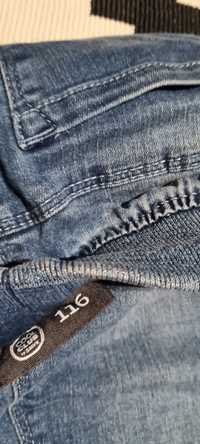 Bluzka jednorożce cekiny jeansy spodnii coolclub smyk 116 dla dziewczy