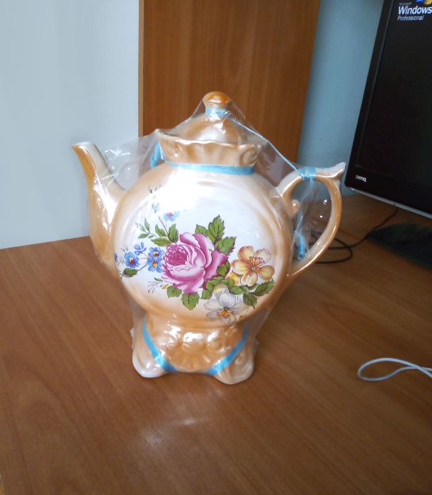 Декоративный чайник-кувшин керамический (объем 1,5 литра)