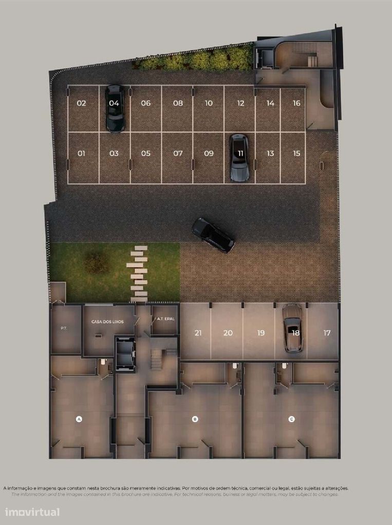 Apartamento T2 com varanda , rooftop e estacionamento no Empreendiment