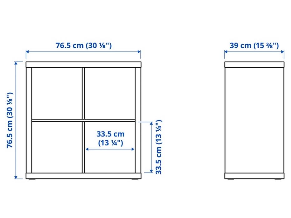 Estante kallax 4 cubos ikea