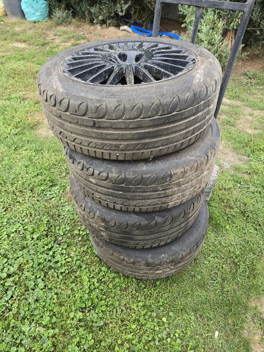Alu 17 5x110 opony prawie nowe lato alfa
