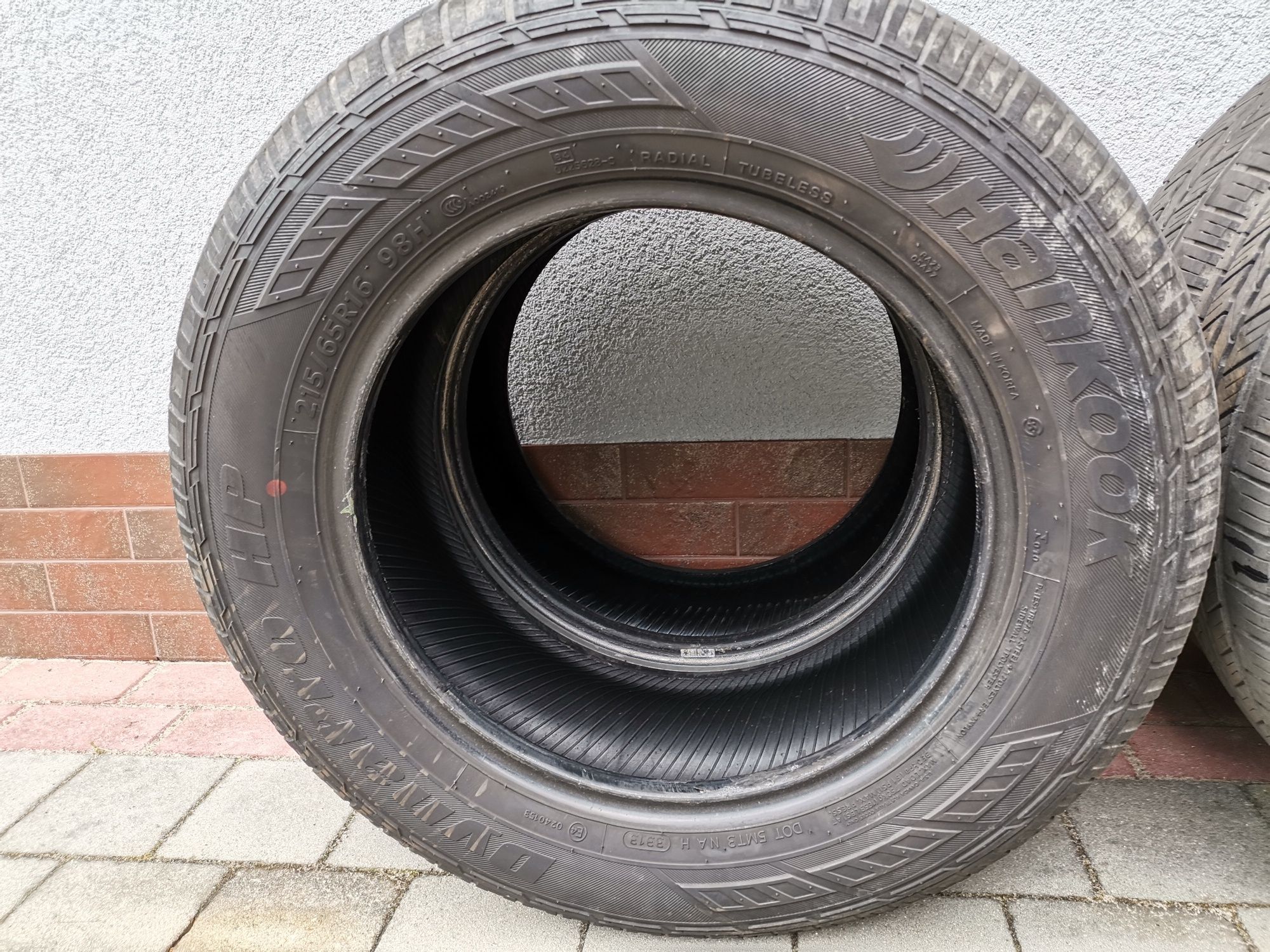 Opony używane letnie 4 szt., Hankook Dyna Pro HP 215/65/R16