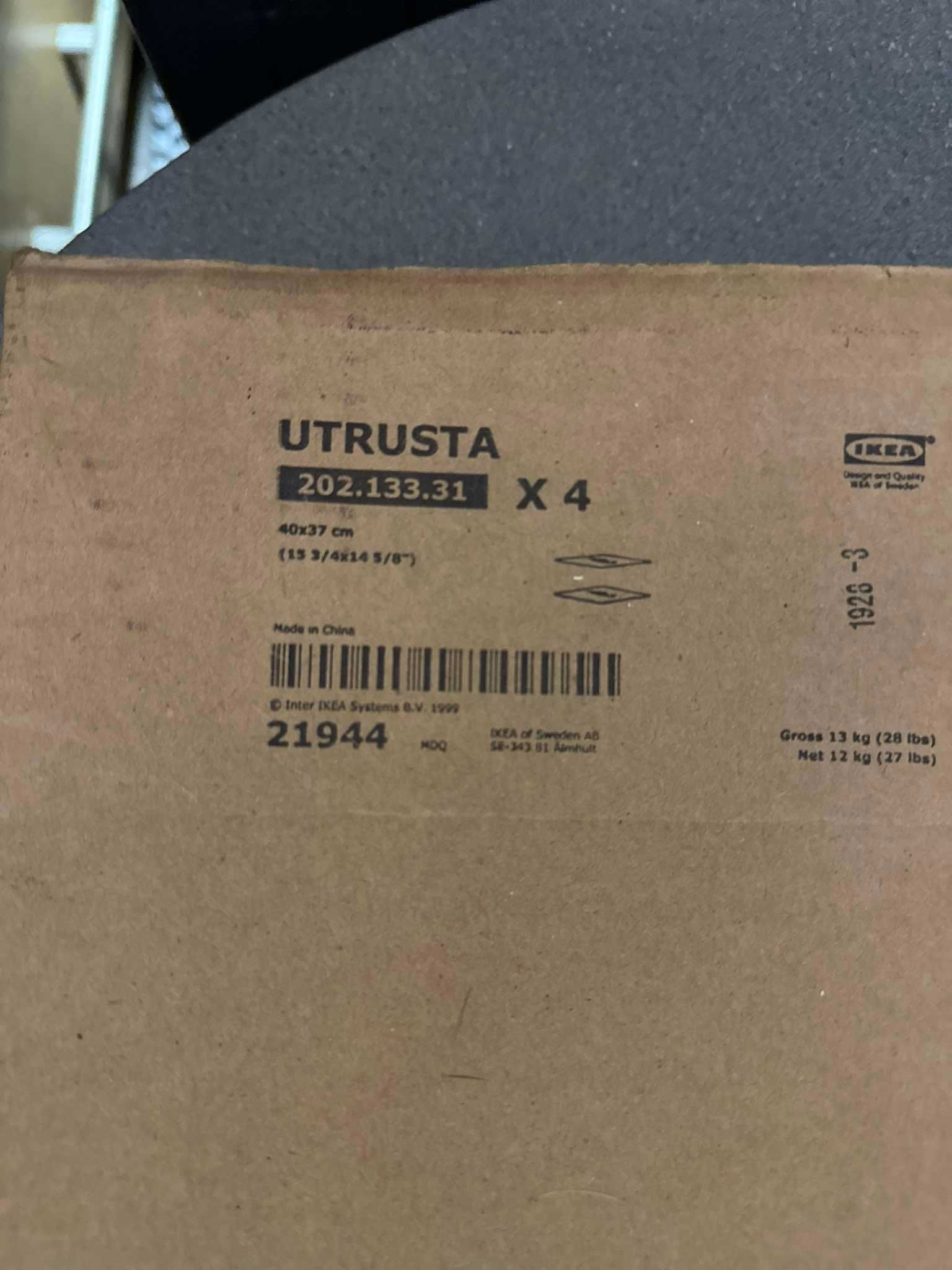 4x półka szklana IKEA Utrusta 202.133.31