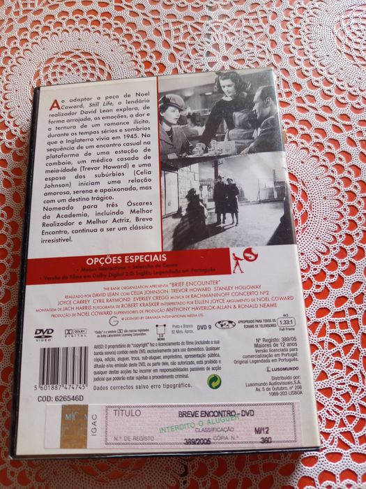 DVD Clássicos do cinema- Brief Encounter