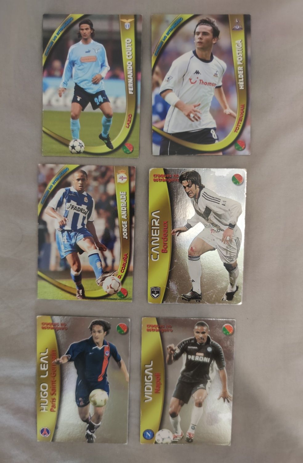 Cartas Panini Mega Craques VARIAS Craques no estrangeiro