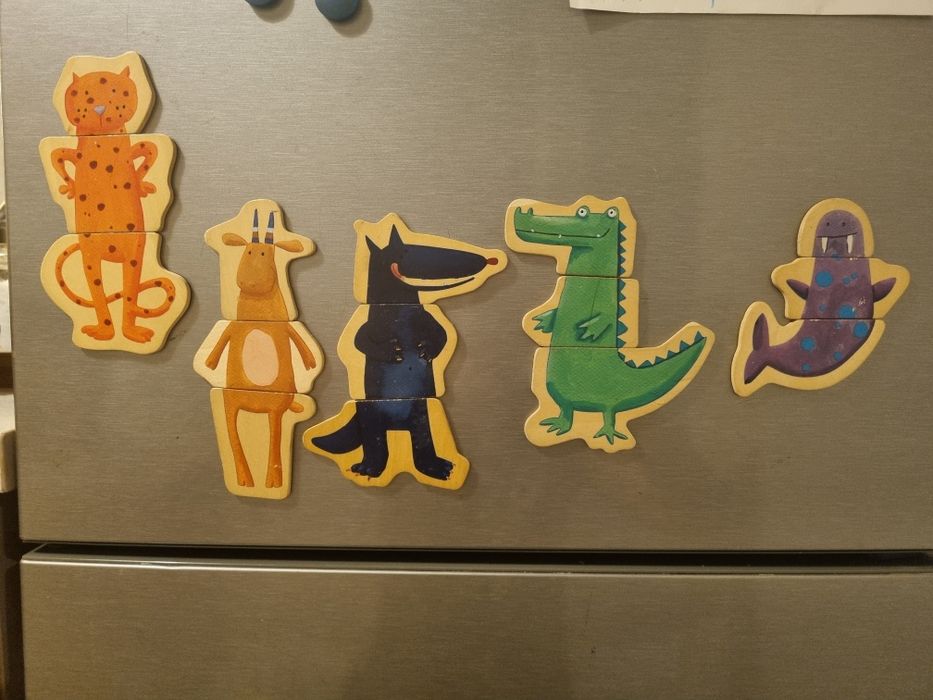 Magnesy na lodówkę puzzle magnetyczne djeco