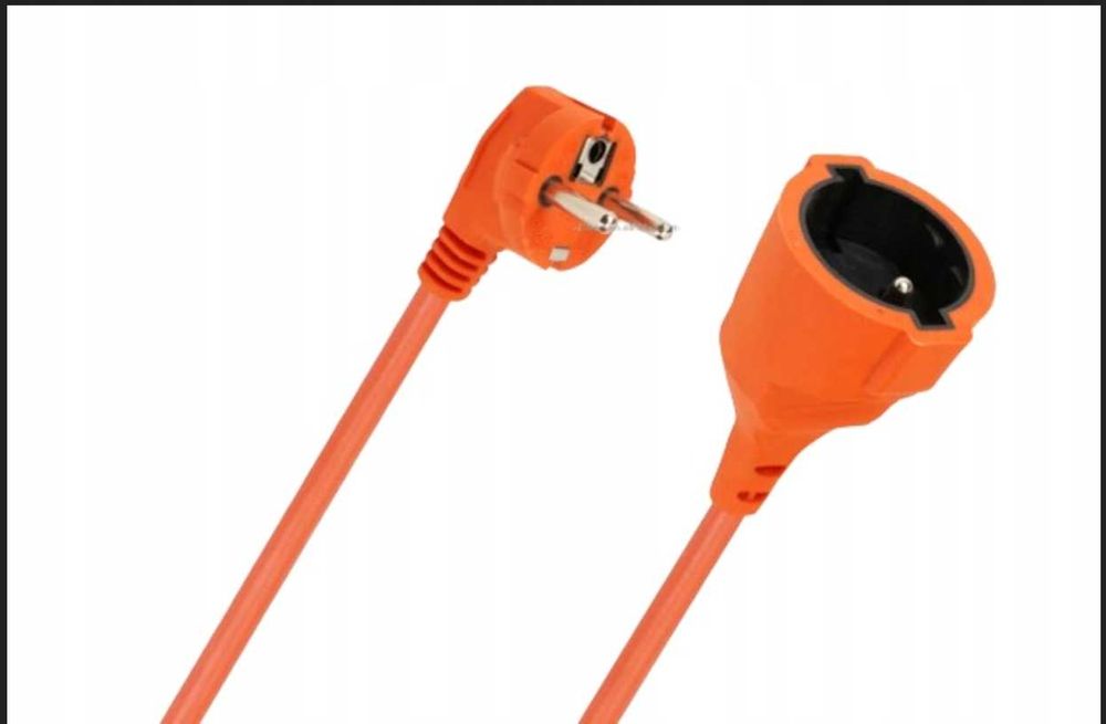 przedłużacz kabel ogrodowy do kosiarki 10m budowl. gruby sznur 3x2,5mm