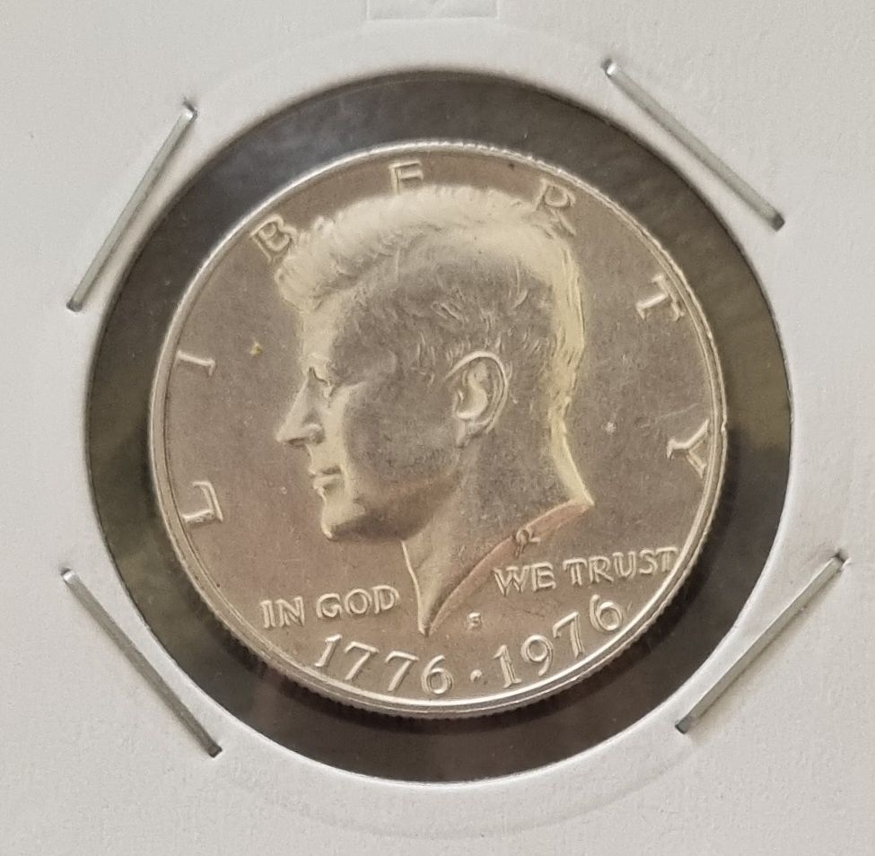 Stare monety / srebrna moneta half dollar 1976 (S)