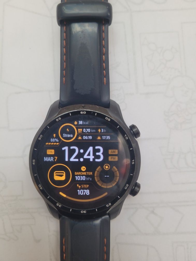 Zegarek z wearos google mobvoi tic watch pro gps