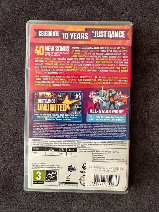 Just Dance 2020 Nintendo Switch