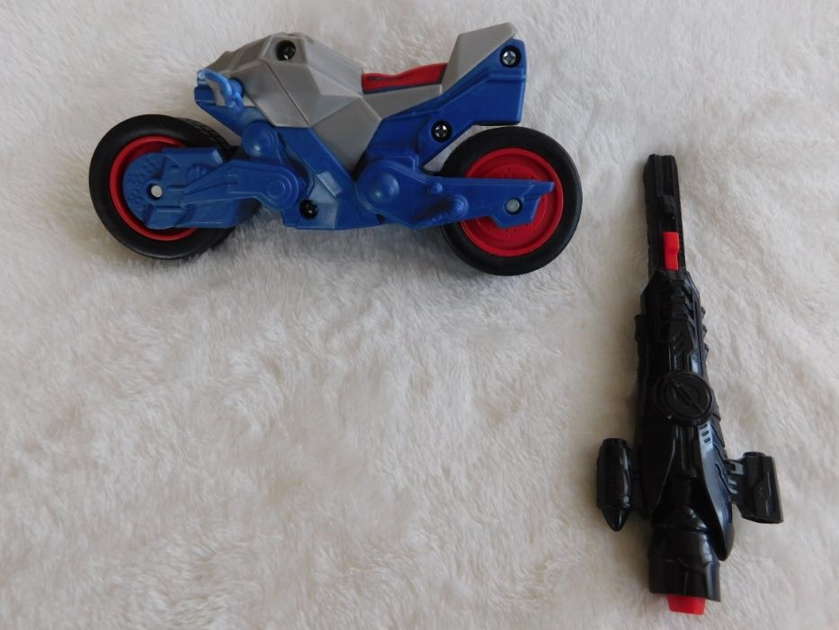 Мотоцикл Человека-паука с запускателем, Hasbro. Б/у