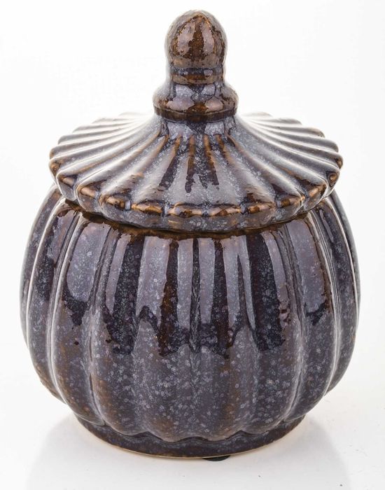 Pojemnik dekoracyjny 18x13x13 cm fioletowo-brązowy