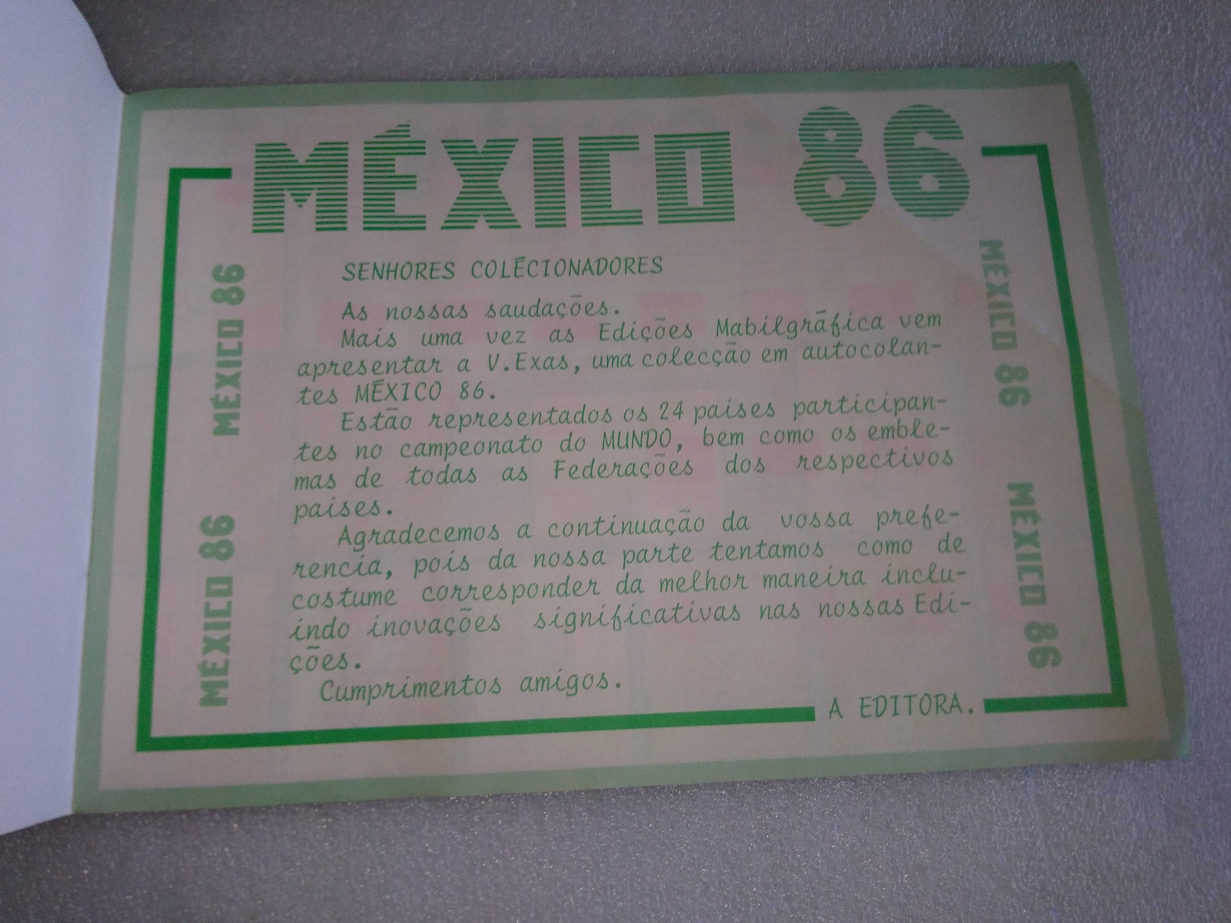 Antiga Caderneta Cromos México 86 Incompleta