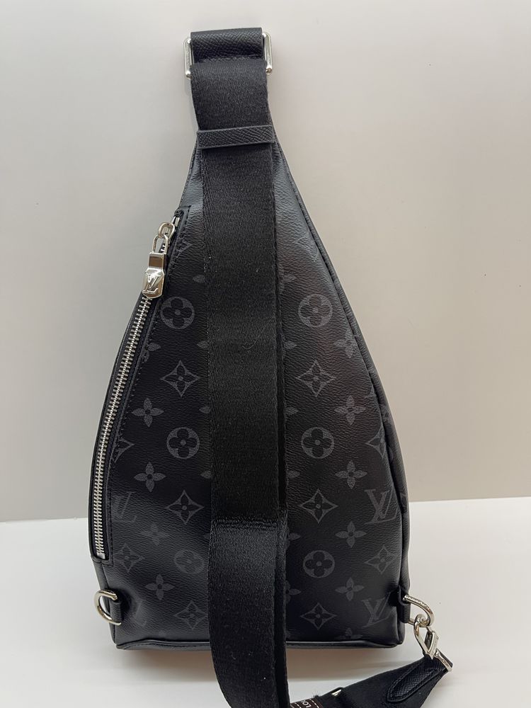 Мужской слинг Louis Vuitton Duo Monogram/мужская сумка ЛВ/сумка LV
